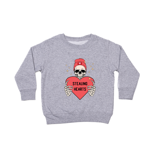 Stealing Hearts - Kids Sweatshirt (Heather Gray)
