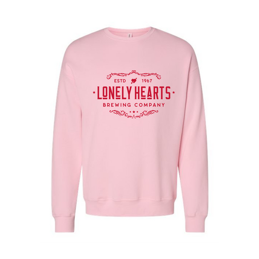 Lonely Hearts Brewing Co. - Sweatshirt (Light Pink)