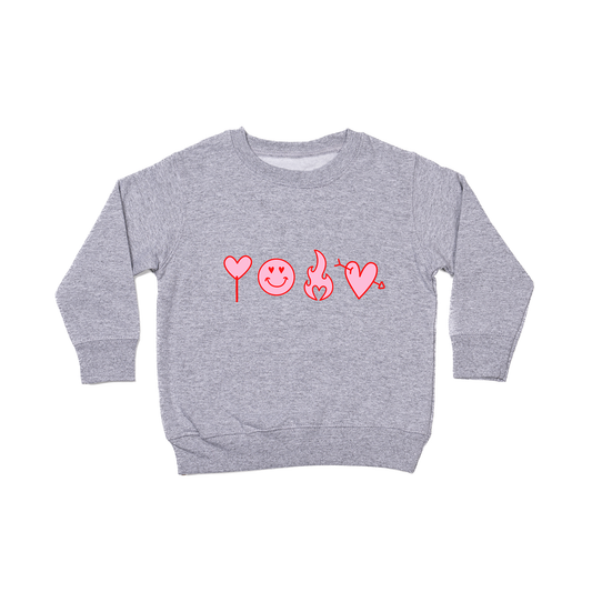 V-Day Things - Kids Sweatshirt (Heather Gray)