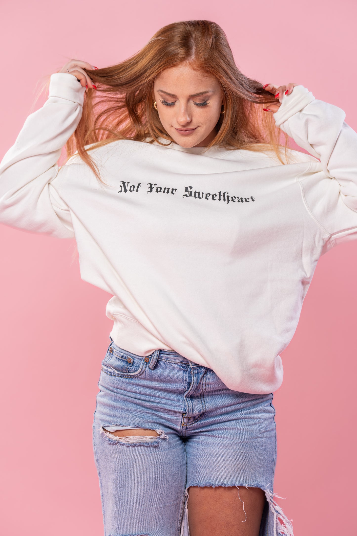 Not Your Sweetheart - Sweatshirt (Creme)