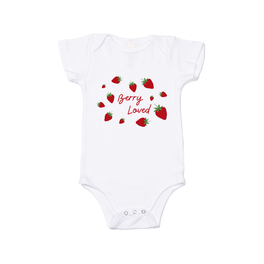 Berry Loved - Bodysuit (White, Short Sleeve)