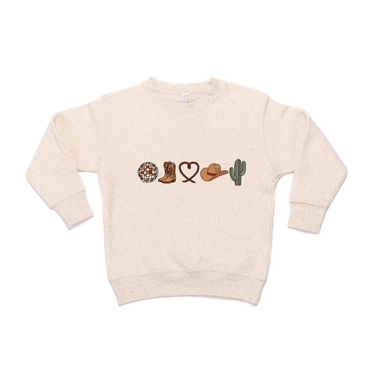 Western Love - Kids Sweatshirt (Heather Natural)
