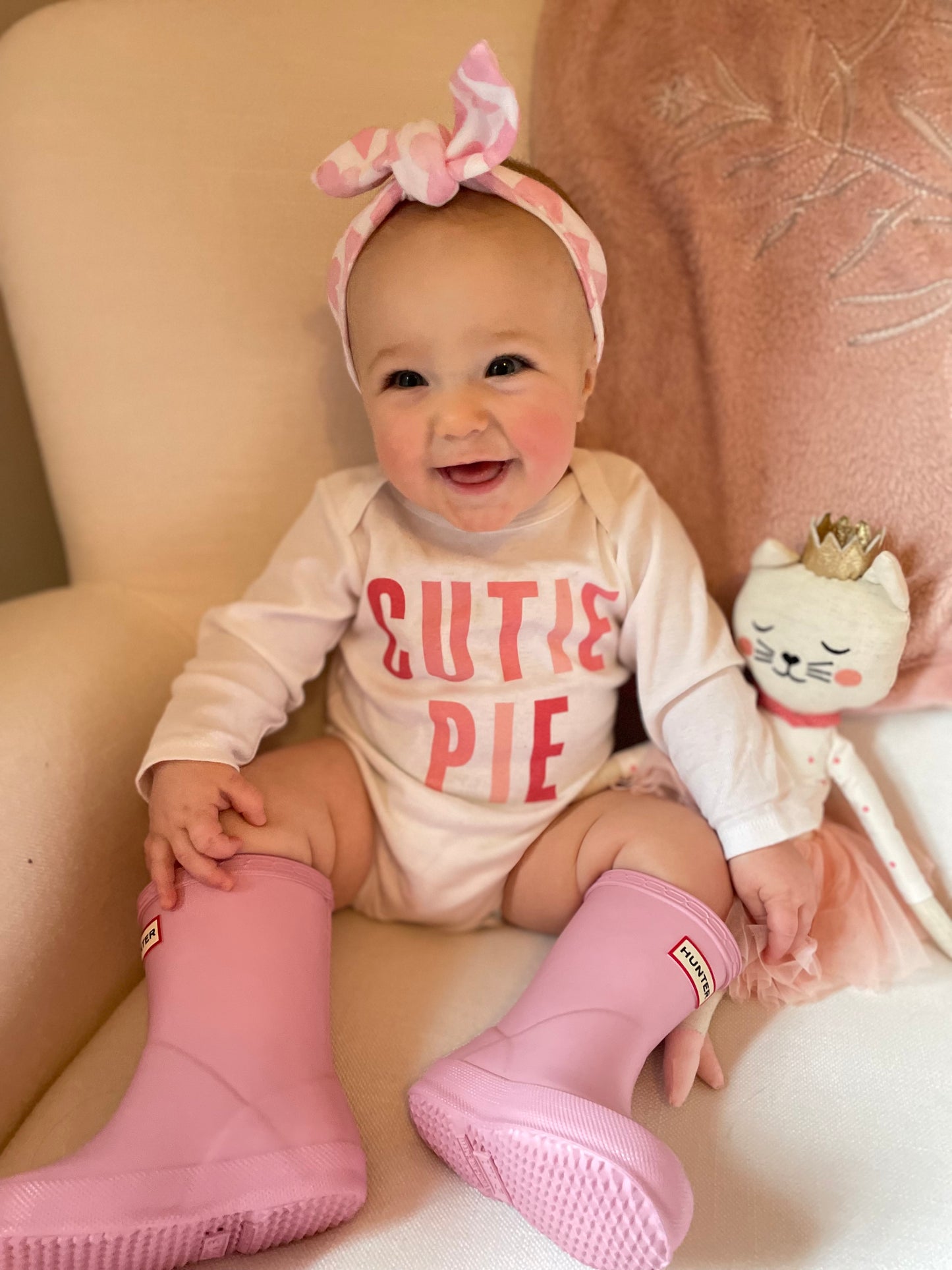 Cutie Pie - Bodysuit (Natural, Long Sleeve)