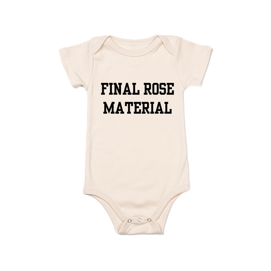 Final Rose Material (Black) - Bodysuit (Natural, Short Sleeve)