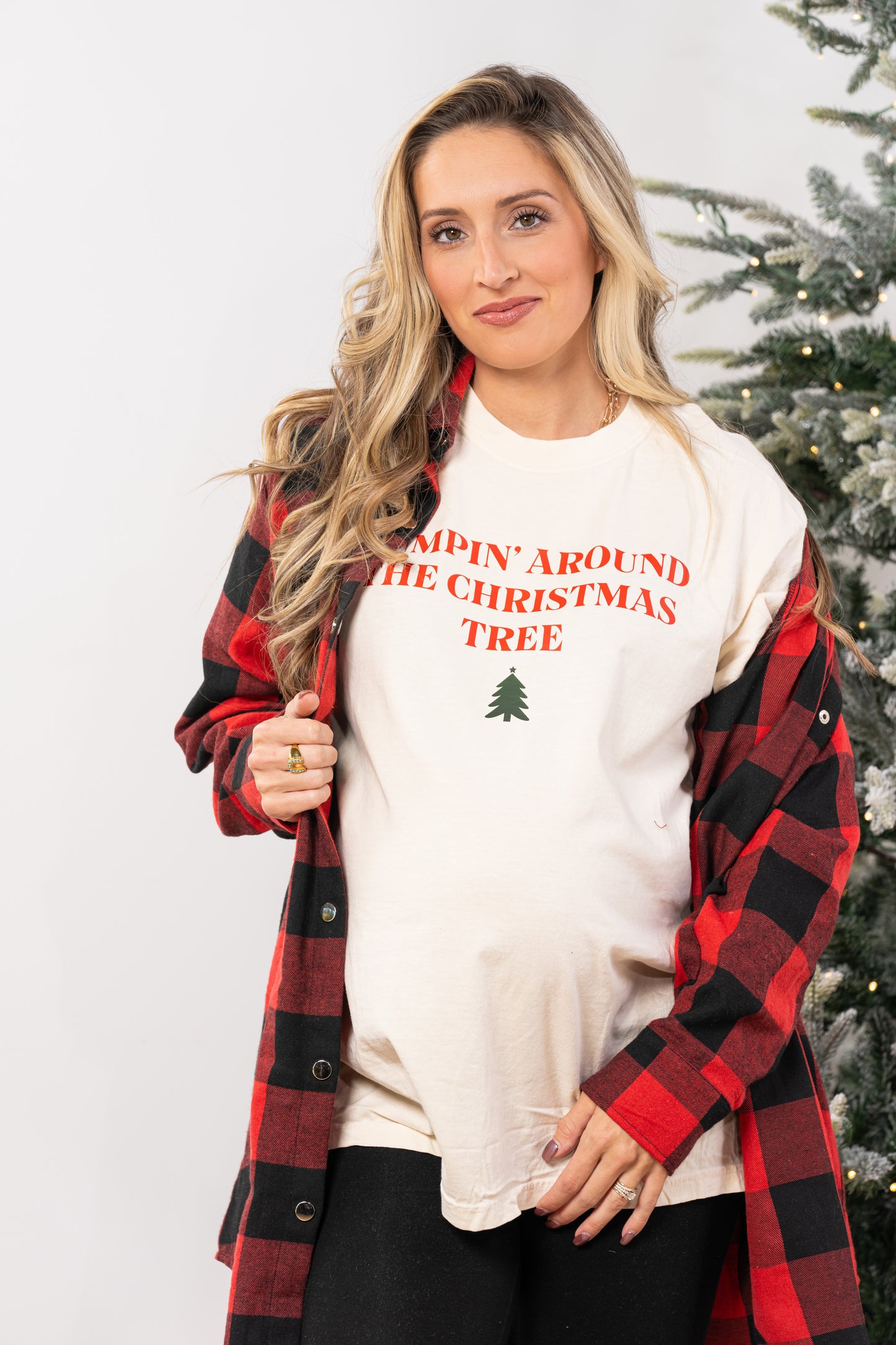 Bumpin' Around the Christmas Tree - Tee (Vintage Natural, Short Sleeve)