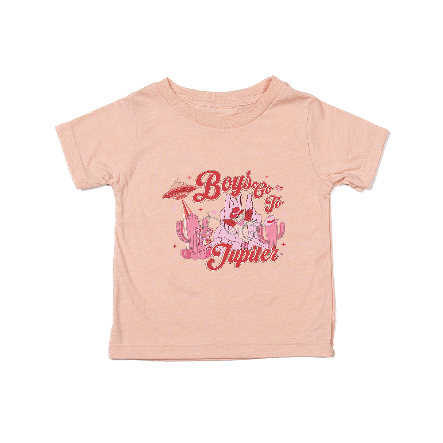 Boys Go To Jupiter - Kids Tee (Peach)