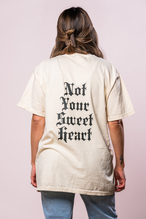 Not Your Sweetheart (Pocket & Back) - Tee (Vintage Natural, Short Sleeve)