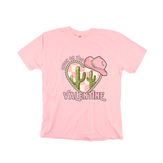 Stuck On You Valentine (Pink) - Tee (Pale Pink)