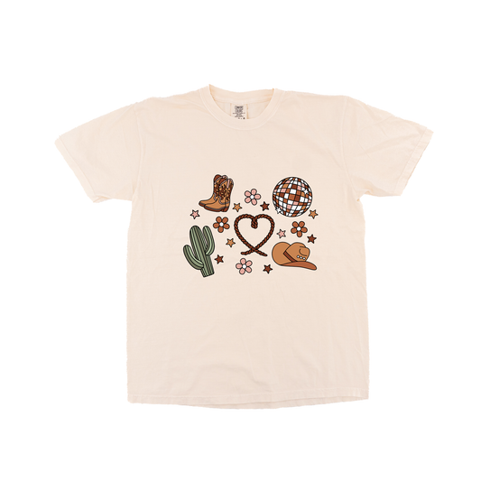 Western Love (Daisies) - Tee (Vintage Natural, Short Sleeve)