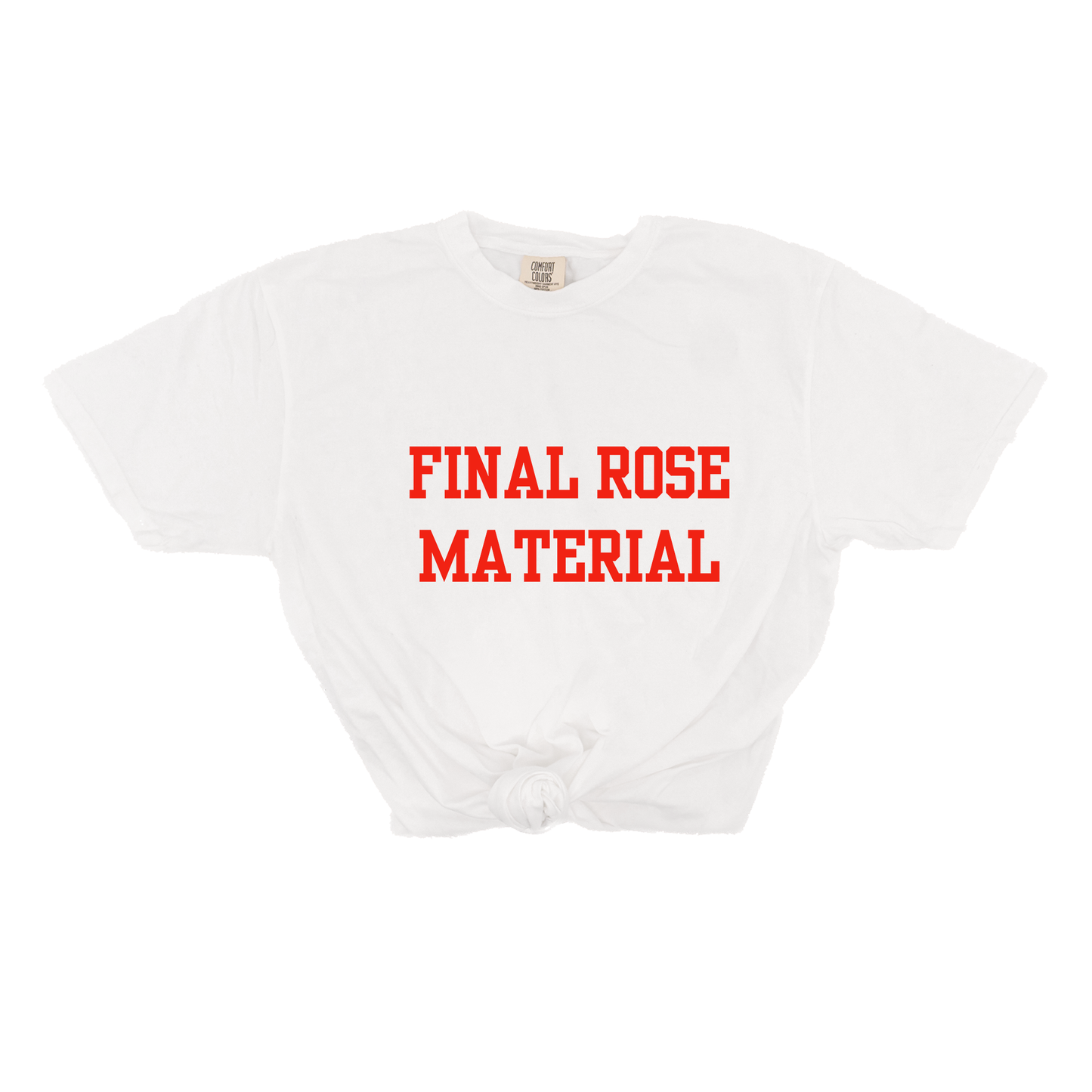 Final Rose Material (Red) - Tee (Vintage White, Short Sleeve)
