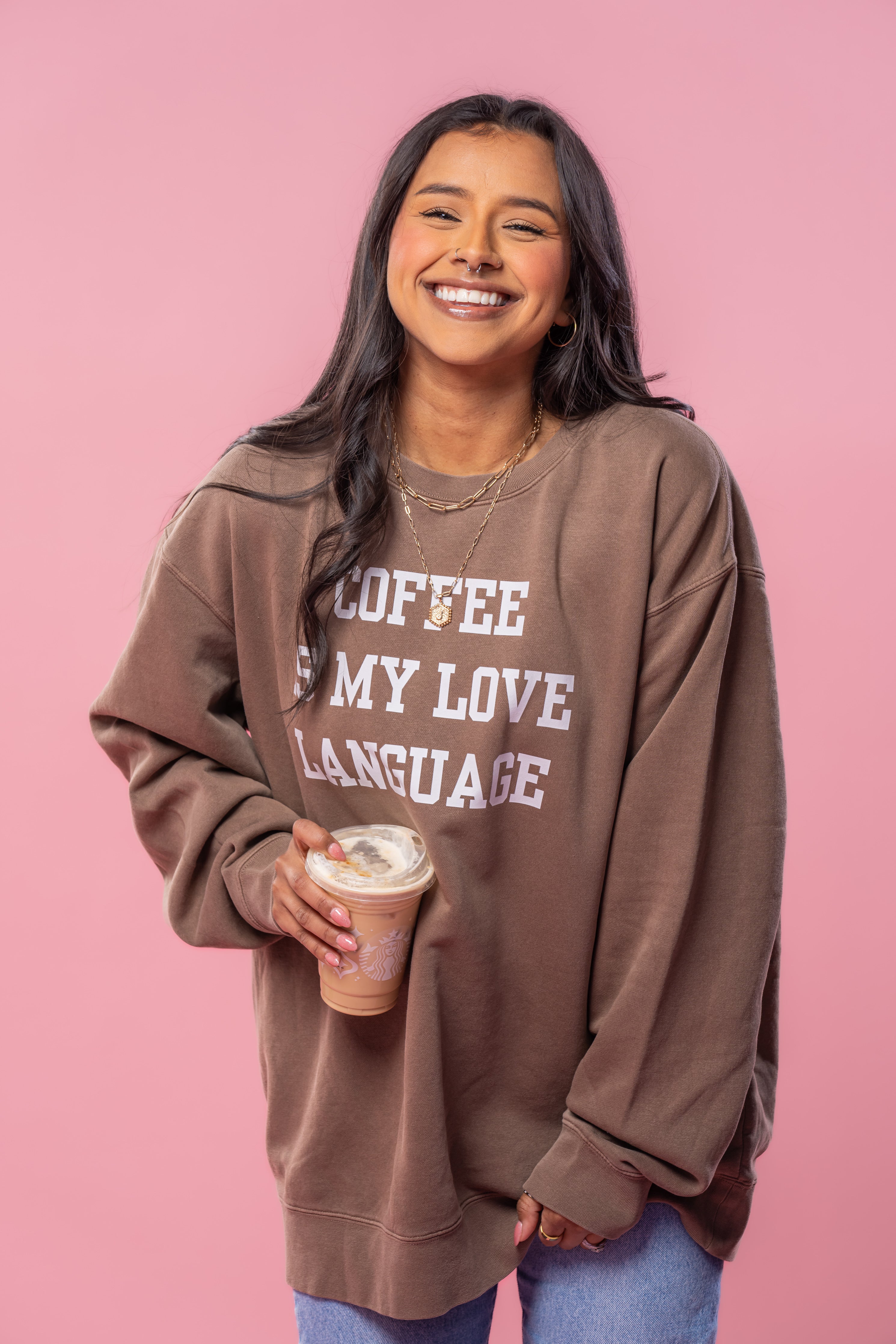 Coffee and love sweatshirt sale