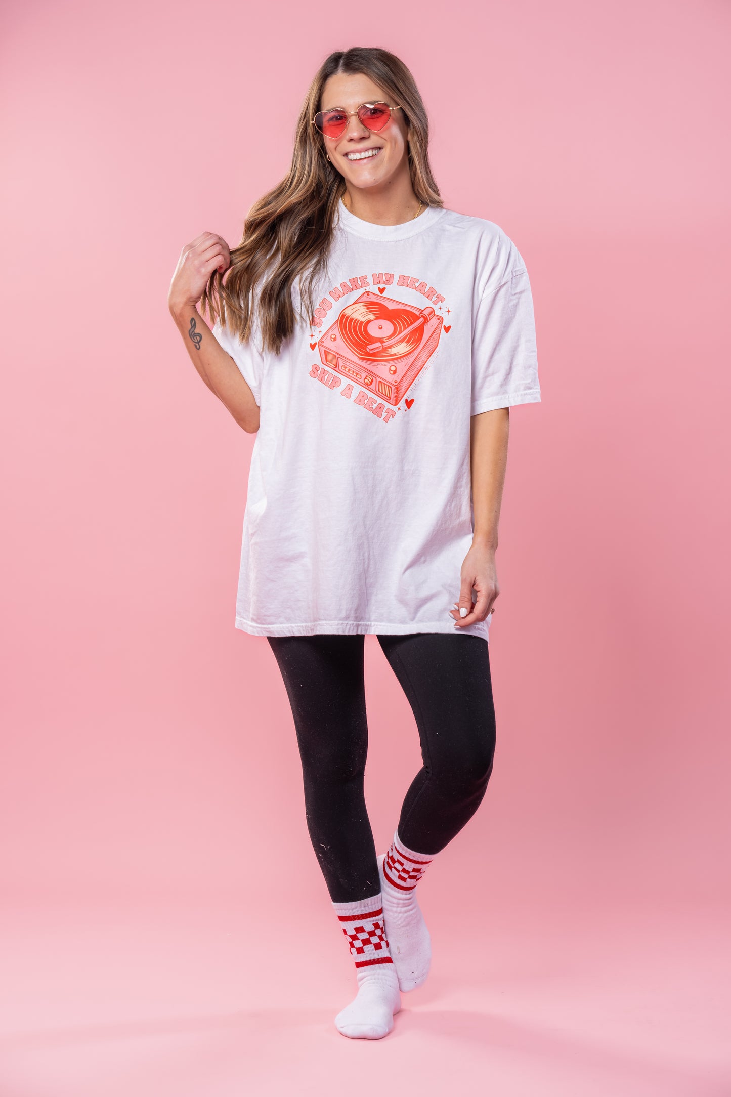 You Make My Heart Skip A Beat - Tee (Vintage White, Short Sleeve)