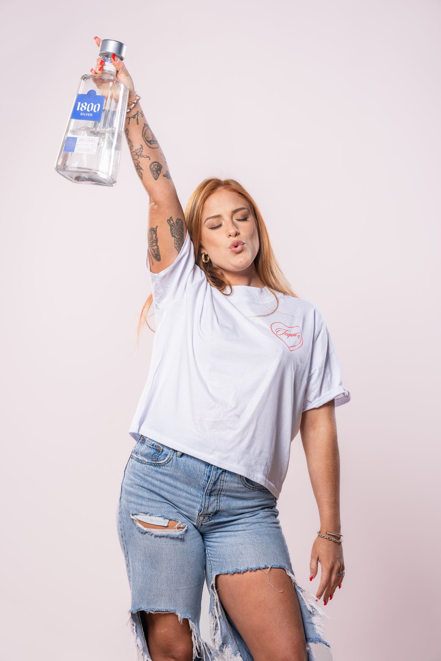 Tequila Lover - Cropped Tee (White)