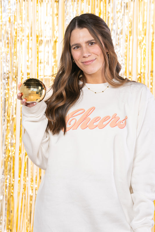 Cheers (Pink Shadow) - Sweatshirt (Creme)