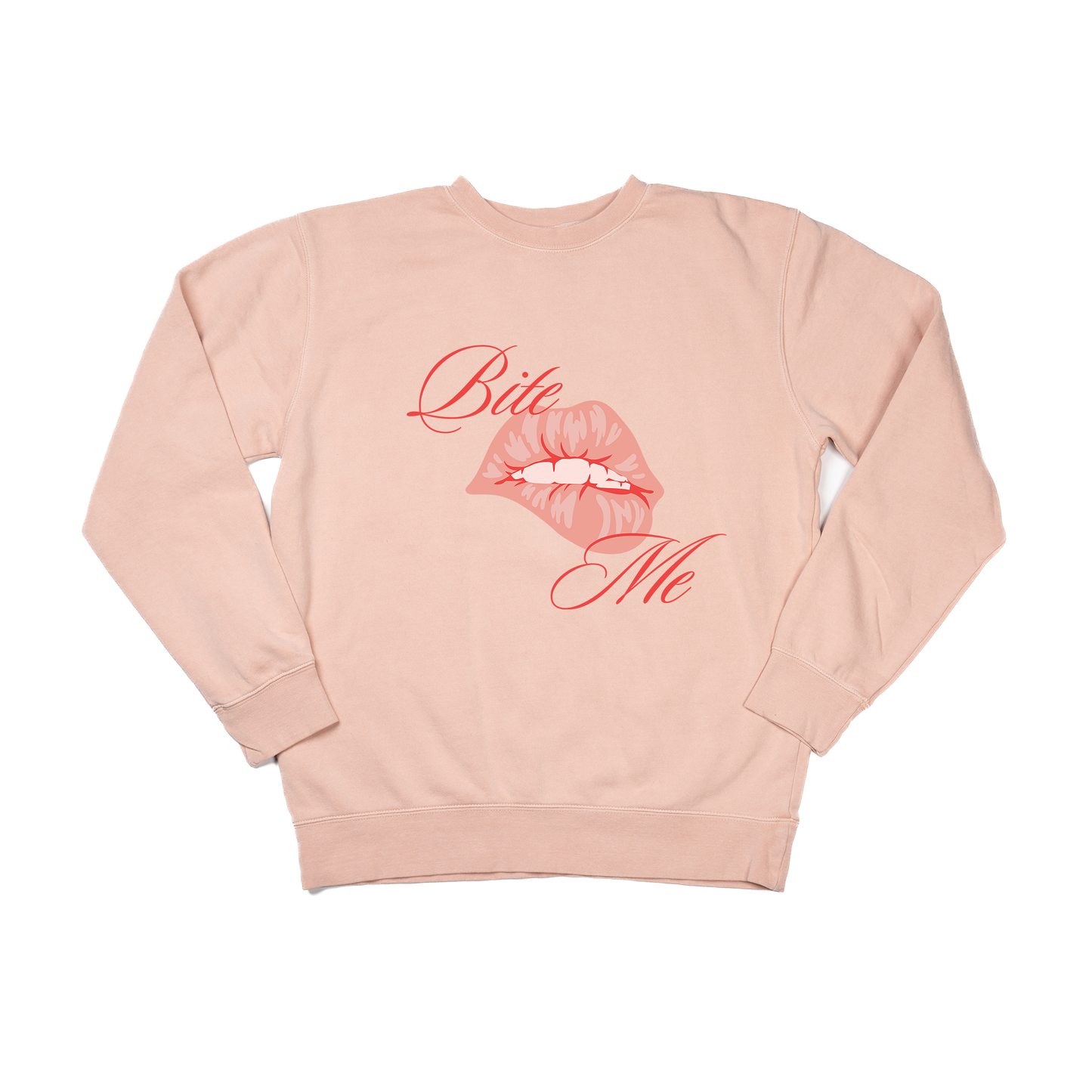 Bite Me - Sweatshirt (Dusty Peach)