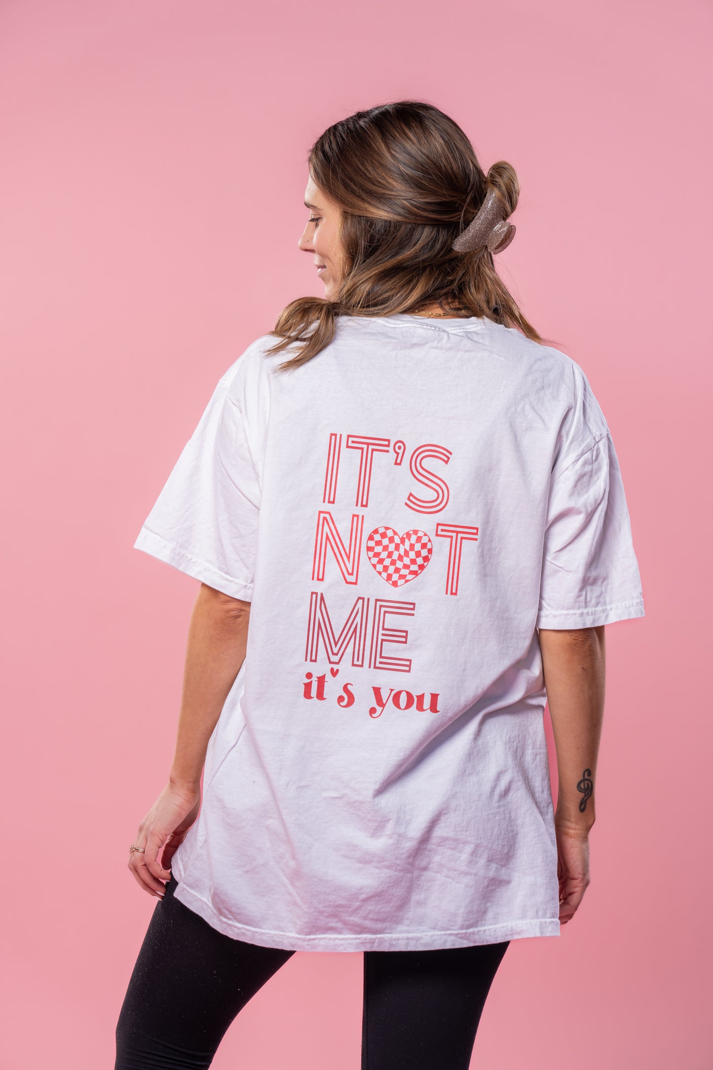 It's Not Me, It's You (Pocket & Back) - Tee (Vintage White, Short Sleeve)