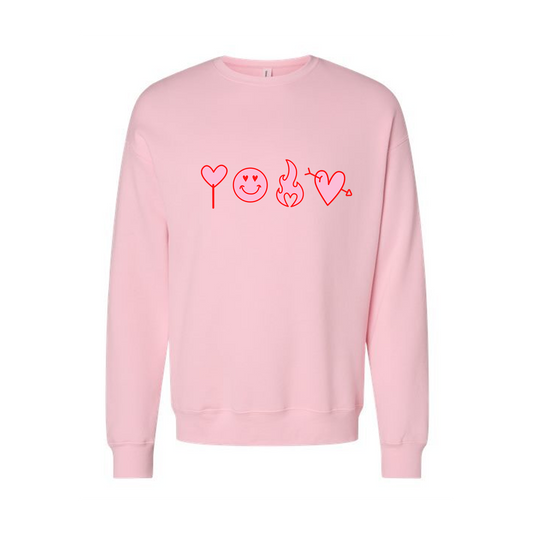 V-Day Things - Sweatshirt (Light Pink)