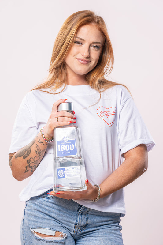 Tequila Lover - Cropped Tee (White)