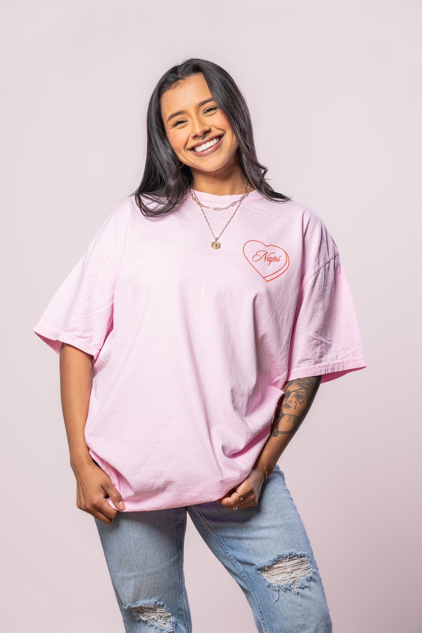 Naps Lover - Tee (Pale Pink)