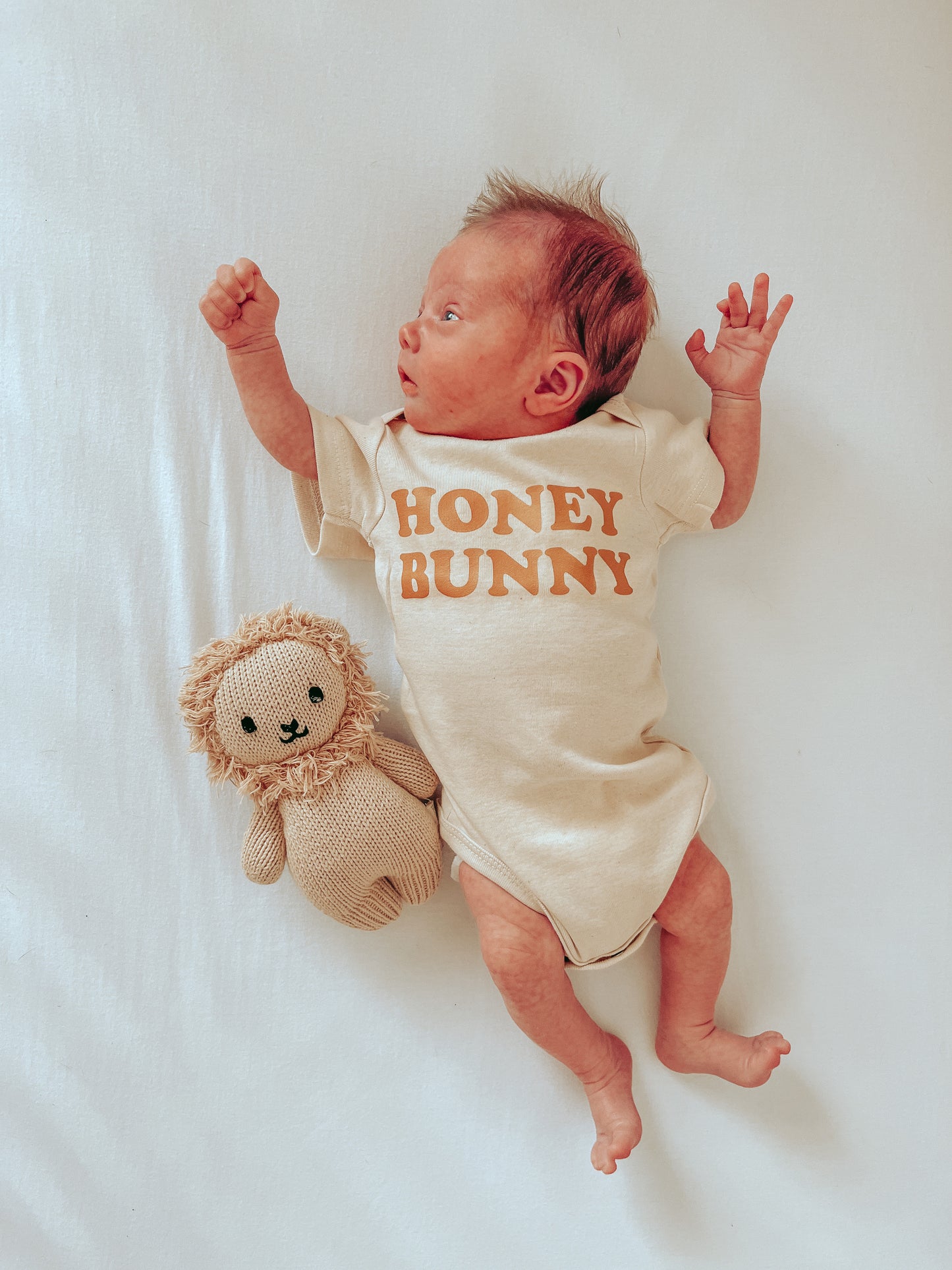 HONEY BUNNY - Bodysuit (Natural, Short Sleeve)