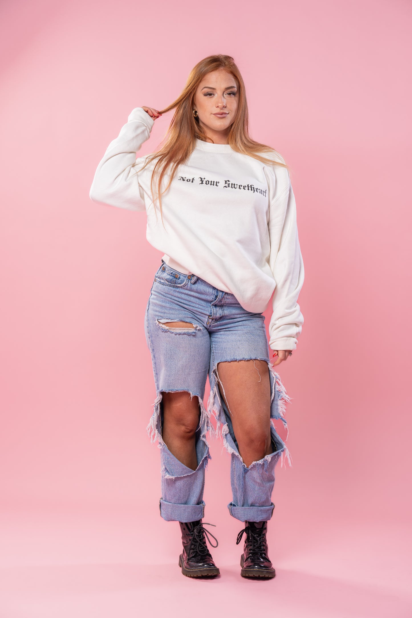 Not Your Sweetheart - Sweatshirt (Creme)