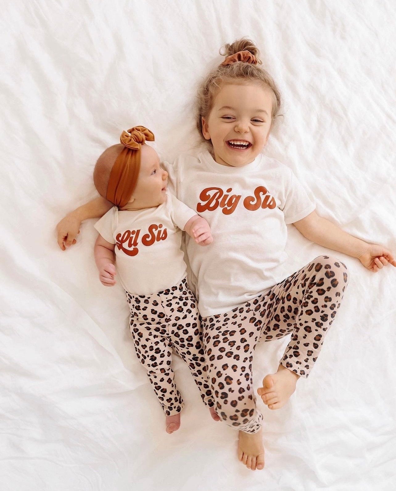 Big Sis (Retro, Rust) - Kids Tee (Natural)