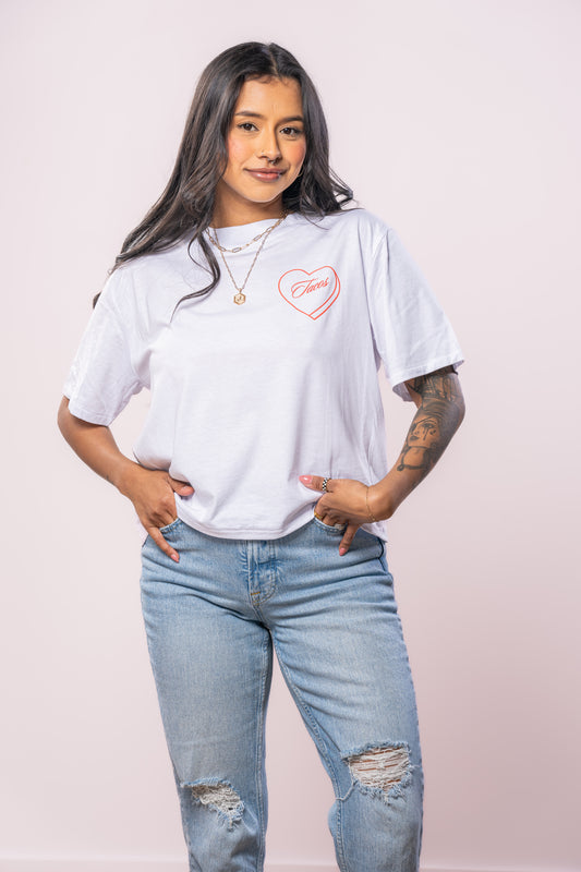 Taco Lover - Cropped Tee (White)