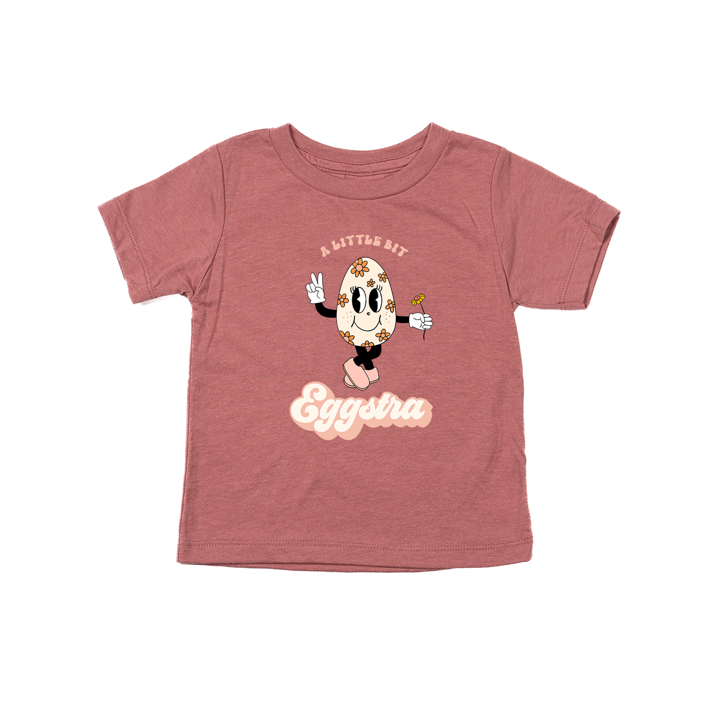 A Little Bit Eggstra - Kids Tee (Mauve)