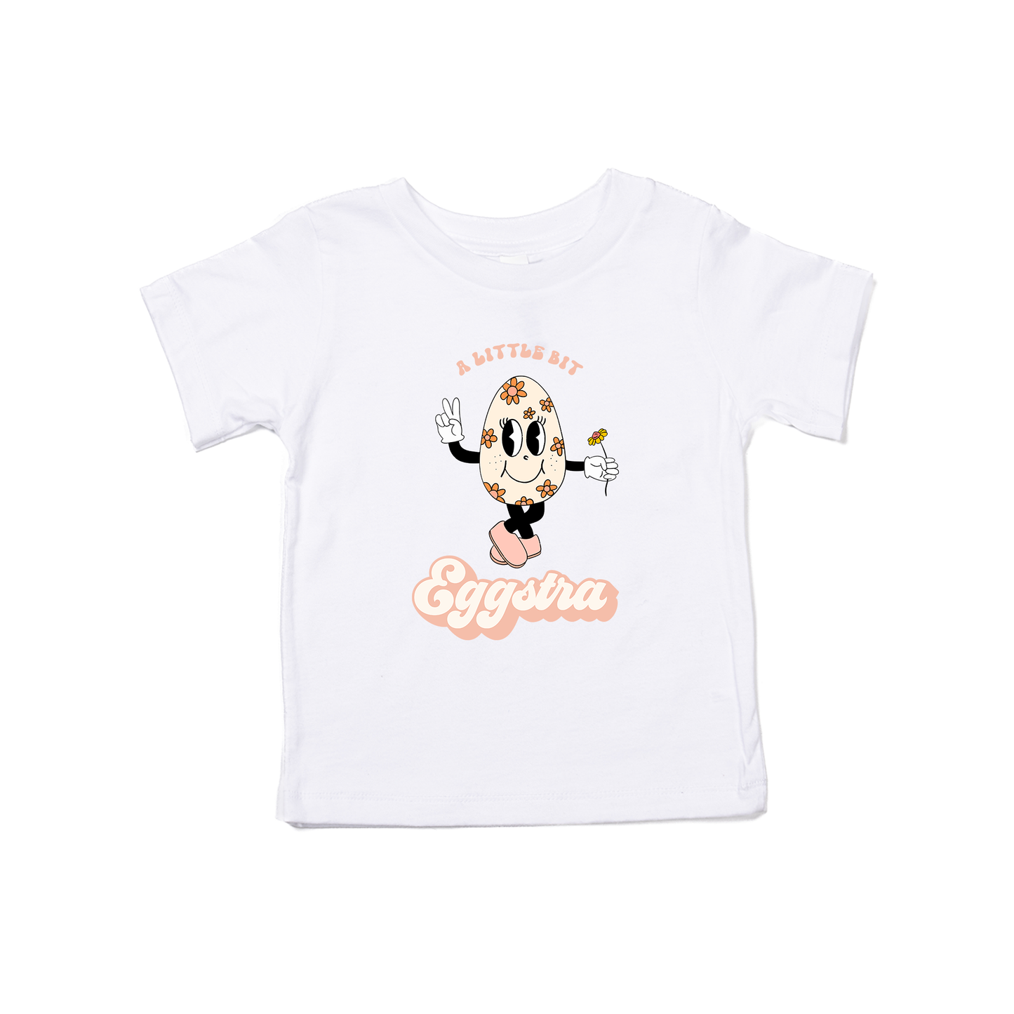 A Little Bit Eggstra - Kids Tee (White)