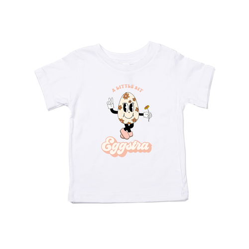 A Little Bit Eggstra - Kids Tee (White)