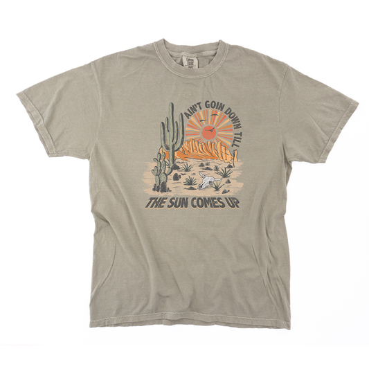 Aint Goin Down Till The Sun Comes Up - Tee (Sandstone)