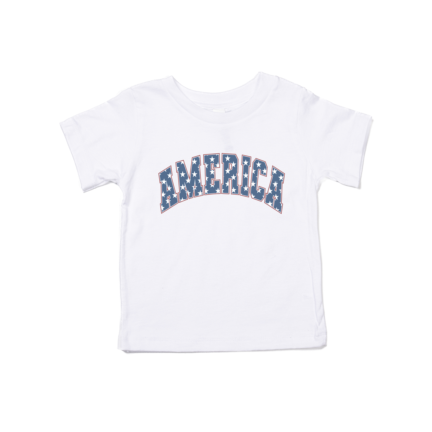 America (Stars) - Kids Tee (White)