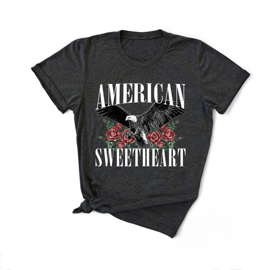 American Sweetheart (Graphic) - Tee (Charcoal Black)