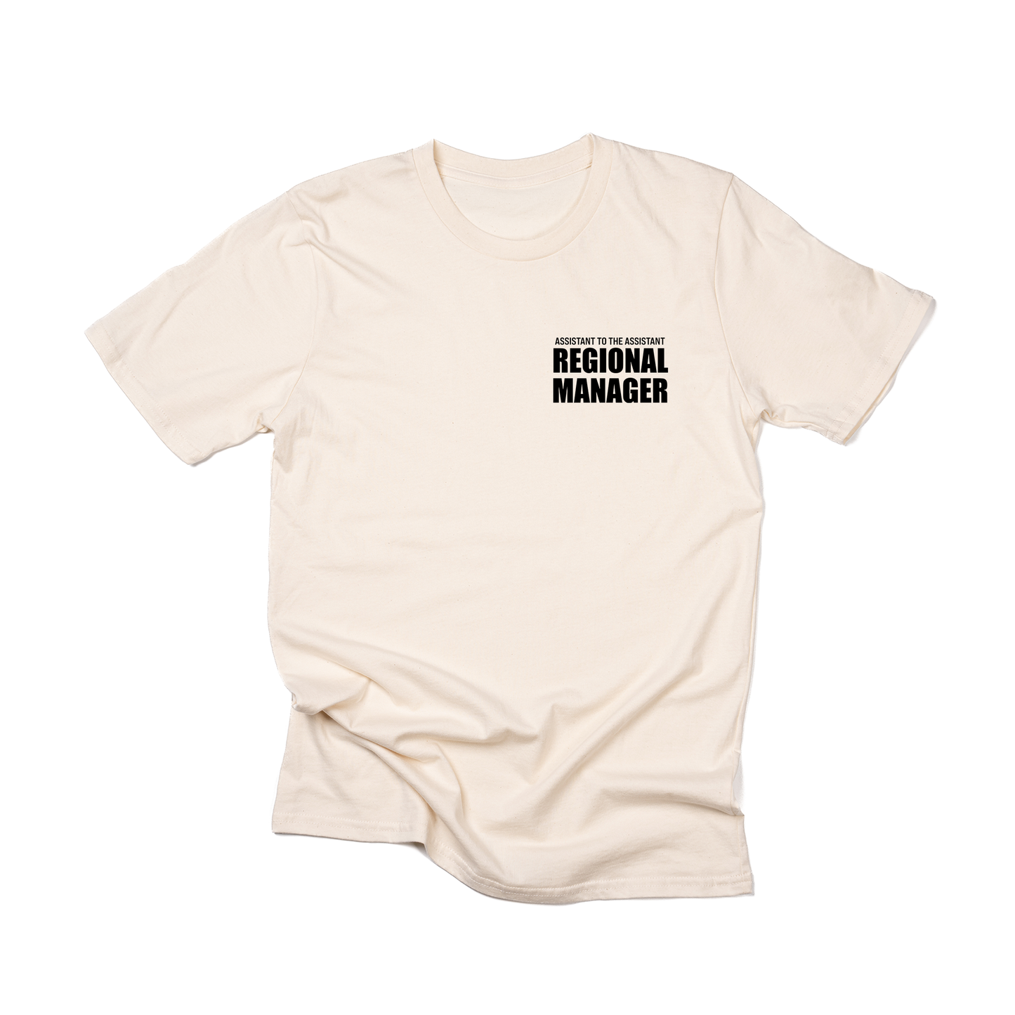 Assistant to the Assistant Regional Manager (Pocket, Black) - Tee (Natural)