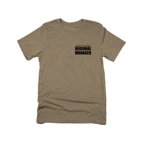 Assistant to the Assistant Regional Manager (Pocket, Black) - Tee (Olive)