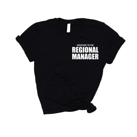 Assistant to the Regional Manager (Pocket, White) - Tee (Black)