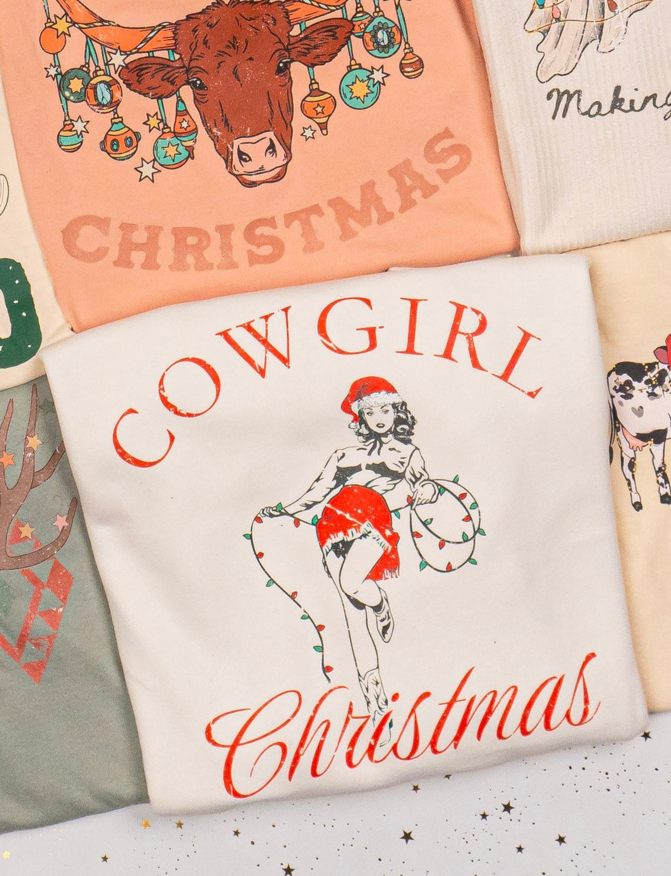 Cowgirl Christmas - Sweatshirt (Creme)