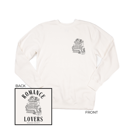 Romance Lovers Reading Society (Pocket & Back) - Sweatshirt (Creme)