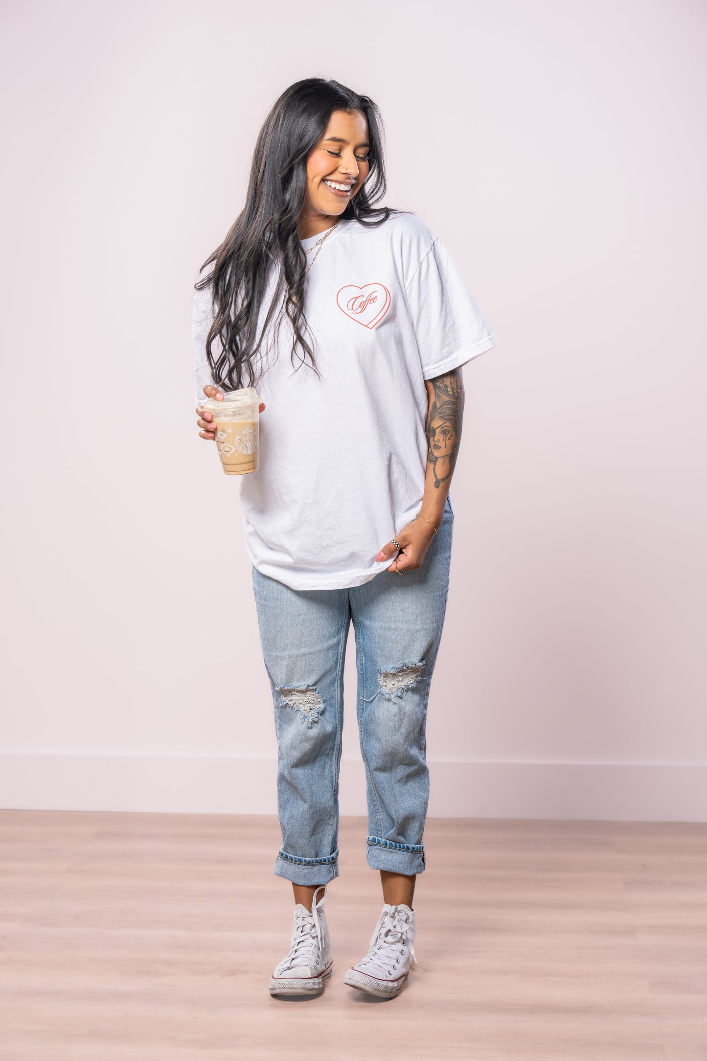 Coffee Lover - Tee (Vintage White, Short Sleeve)