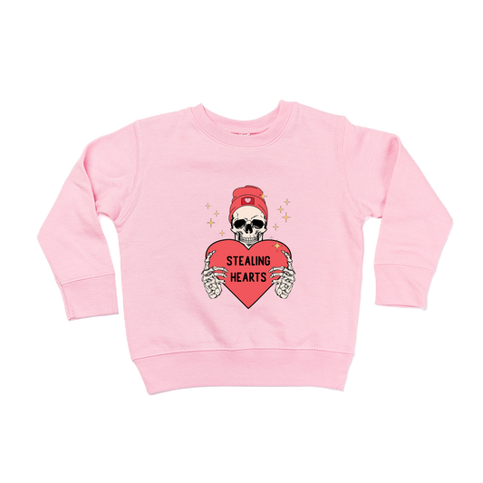 Stealing Hearts - Kids Sweatshirt (Pink)