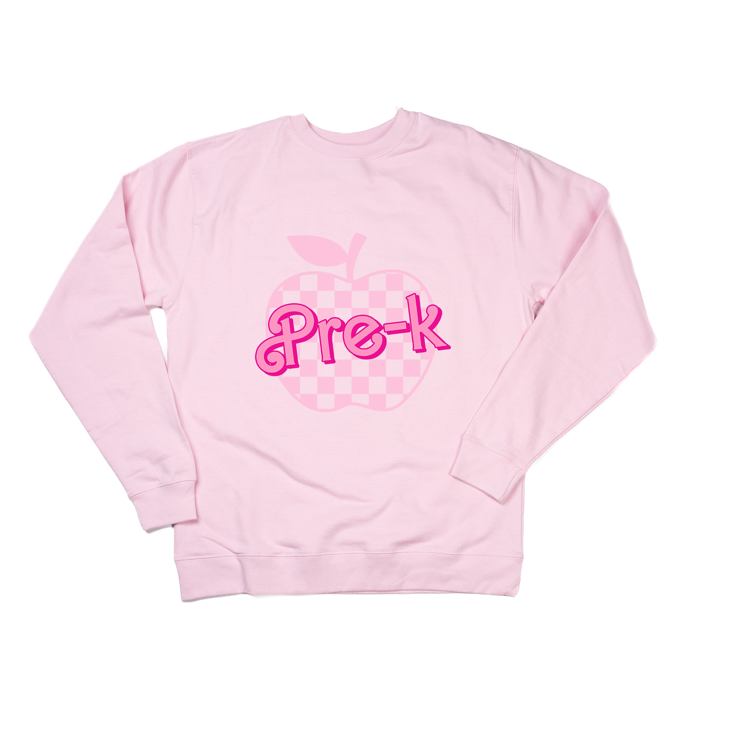 Checkered Apple Pick your Grade - Sweatshirt (Light Pink)