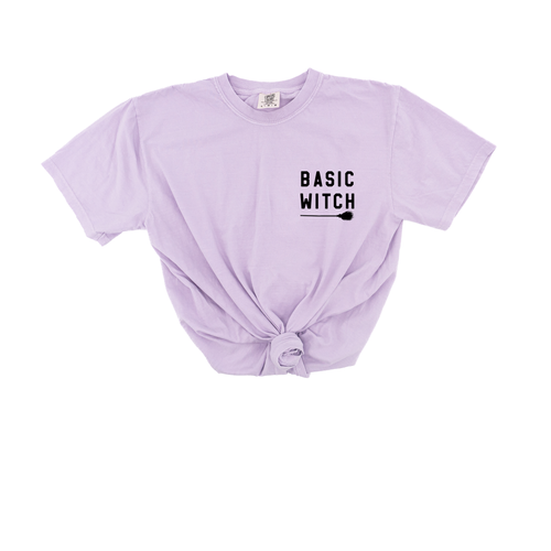 Basic Witch (Black) - Tee (Pale Purple)