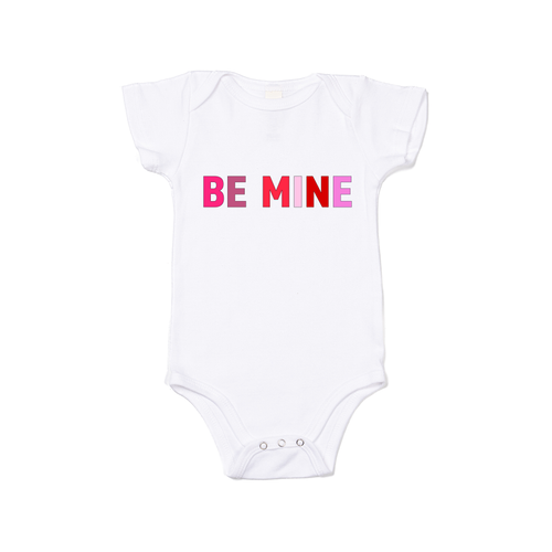 BE MINE - Bodysuit (White, Short Sleeve)