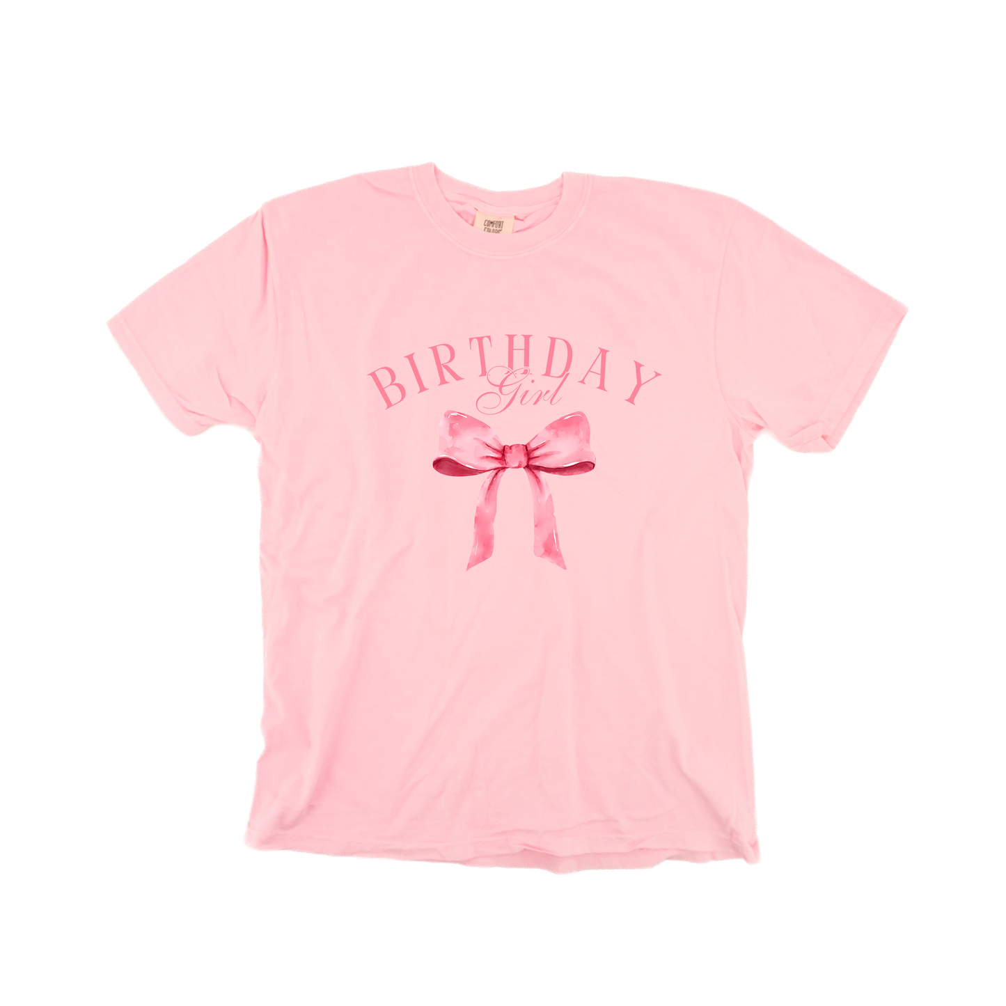 Birthday Girl (Bows) - Tee (Pale Pink)