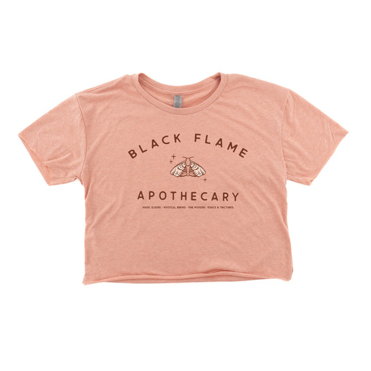 Black Flame Apothecary - Cropped Tee (Heather Sedona Pink)