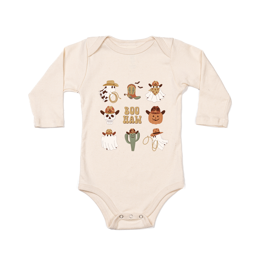 Boo Haw - Bodysuit (Natural, Long Sleeve)