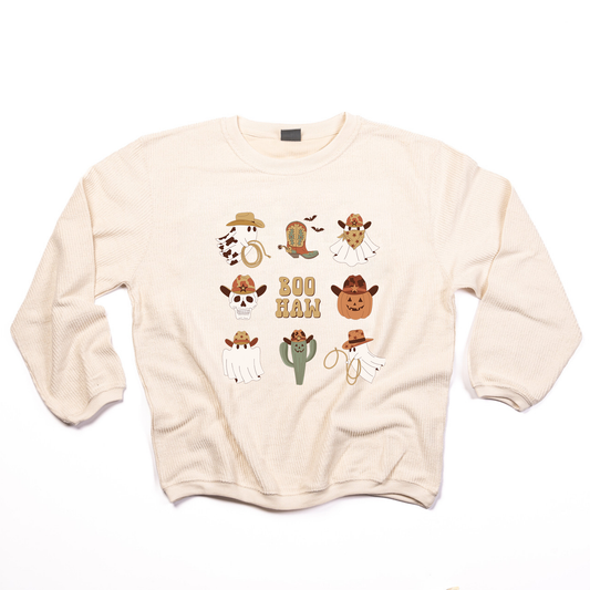 Boo Haw - Corded Sweatshirt (Ivory)