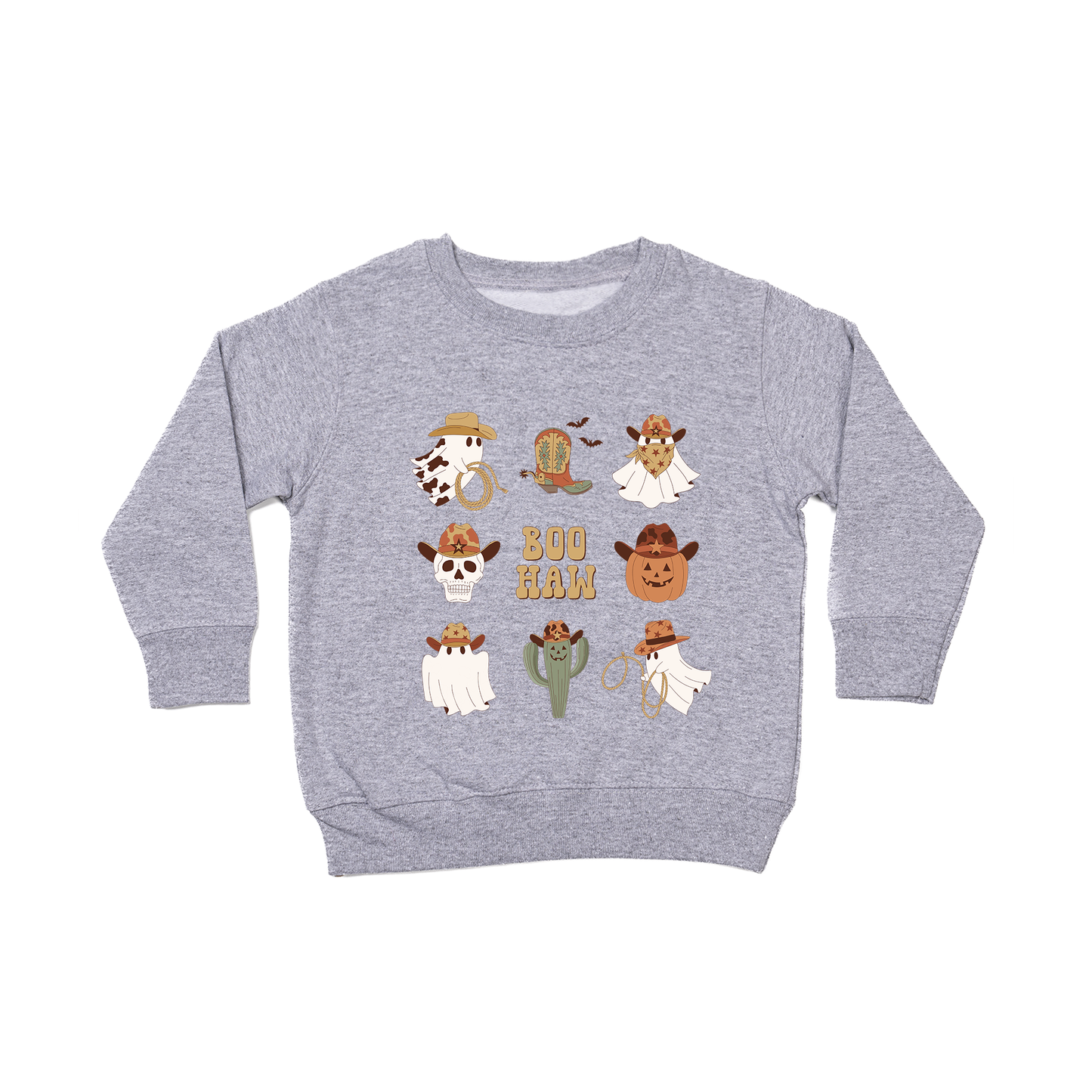 Boo Haw - Kids Sweatshirt (Heather Gray)