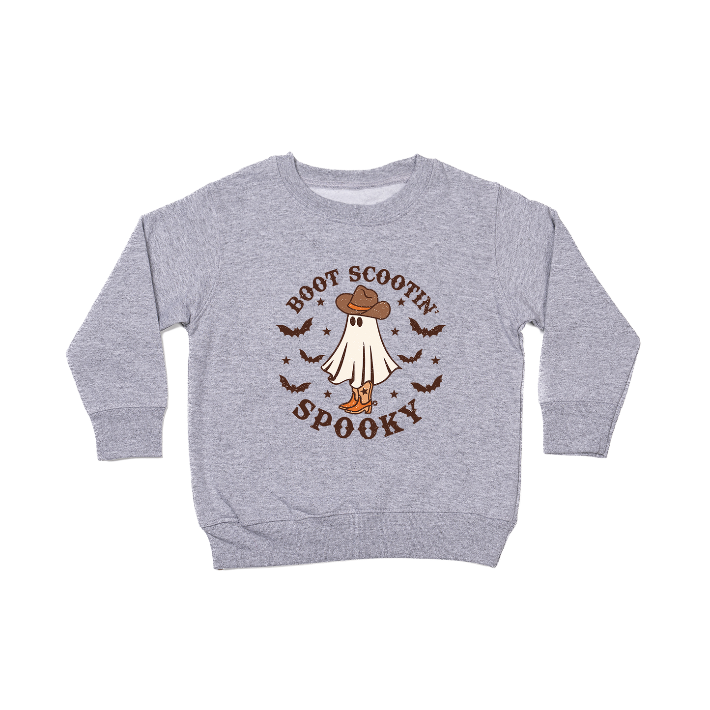 Boot Scootin' Spooky - Kids Sweatshirt (Heather Gray)