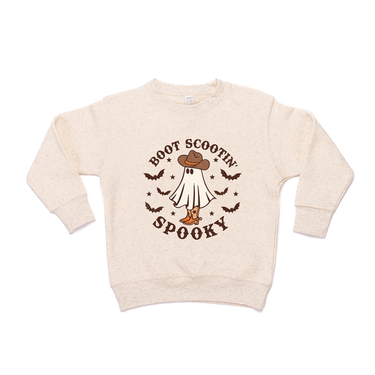Boot Scootin' Spooky - Kids Sweatshirt (Heather Natural)